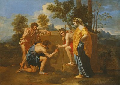 Arcadian Shepherds by Nicolas Poussin